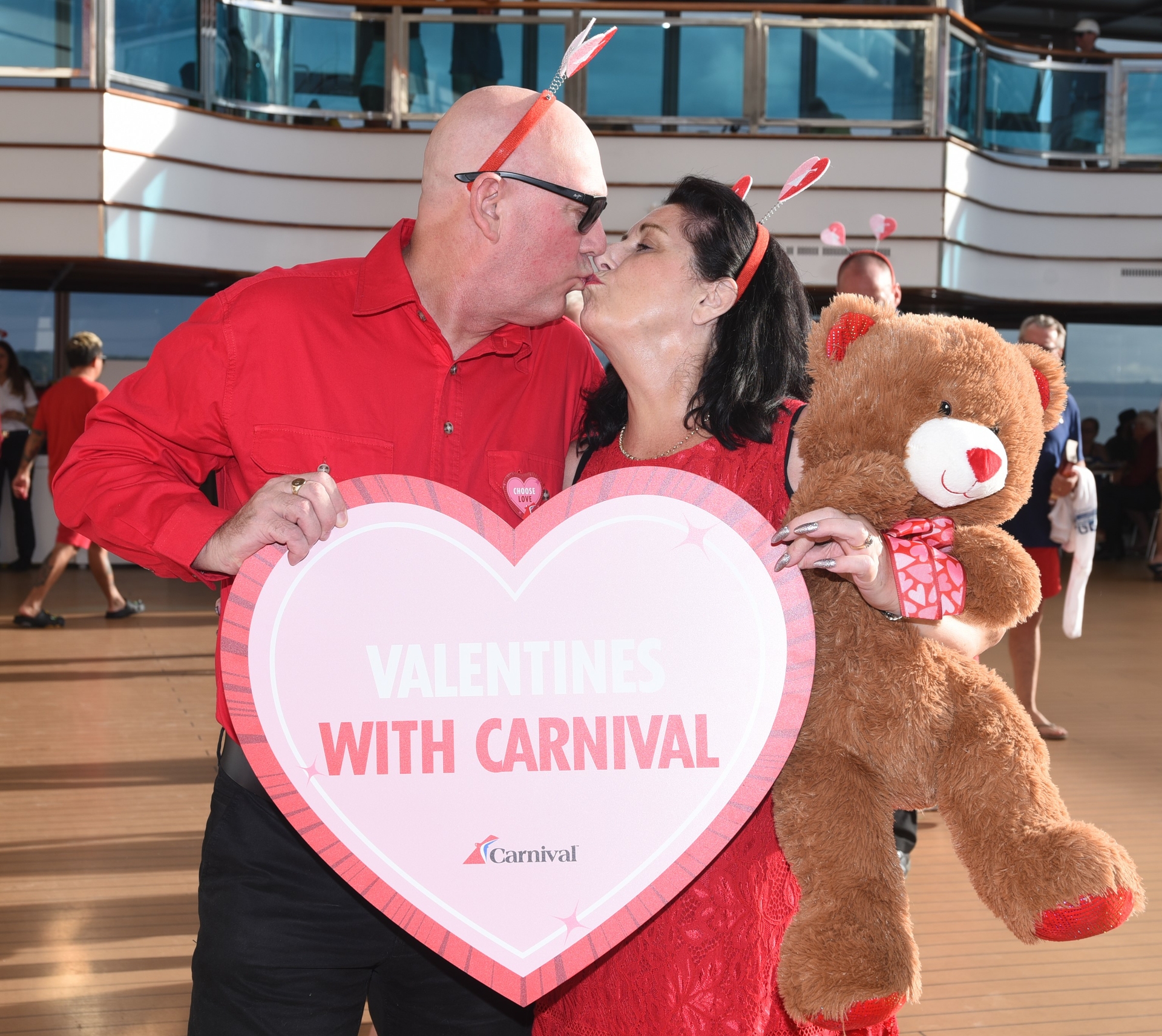 Couple On Board Carnival Luminosa In Austrailia Were Among The First To Take Part In Carnivals Fleetwide Vow Renewal Event This Valentines Day