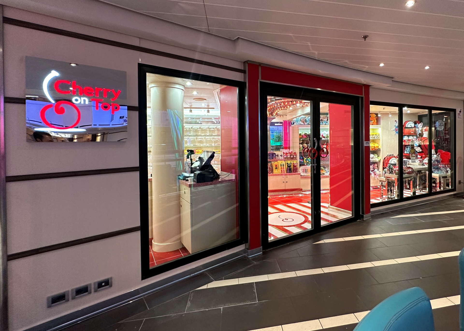 New retail stores on board Carnival Vista include a Cherry On Top and Effy Jewelry