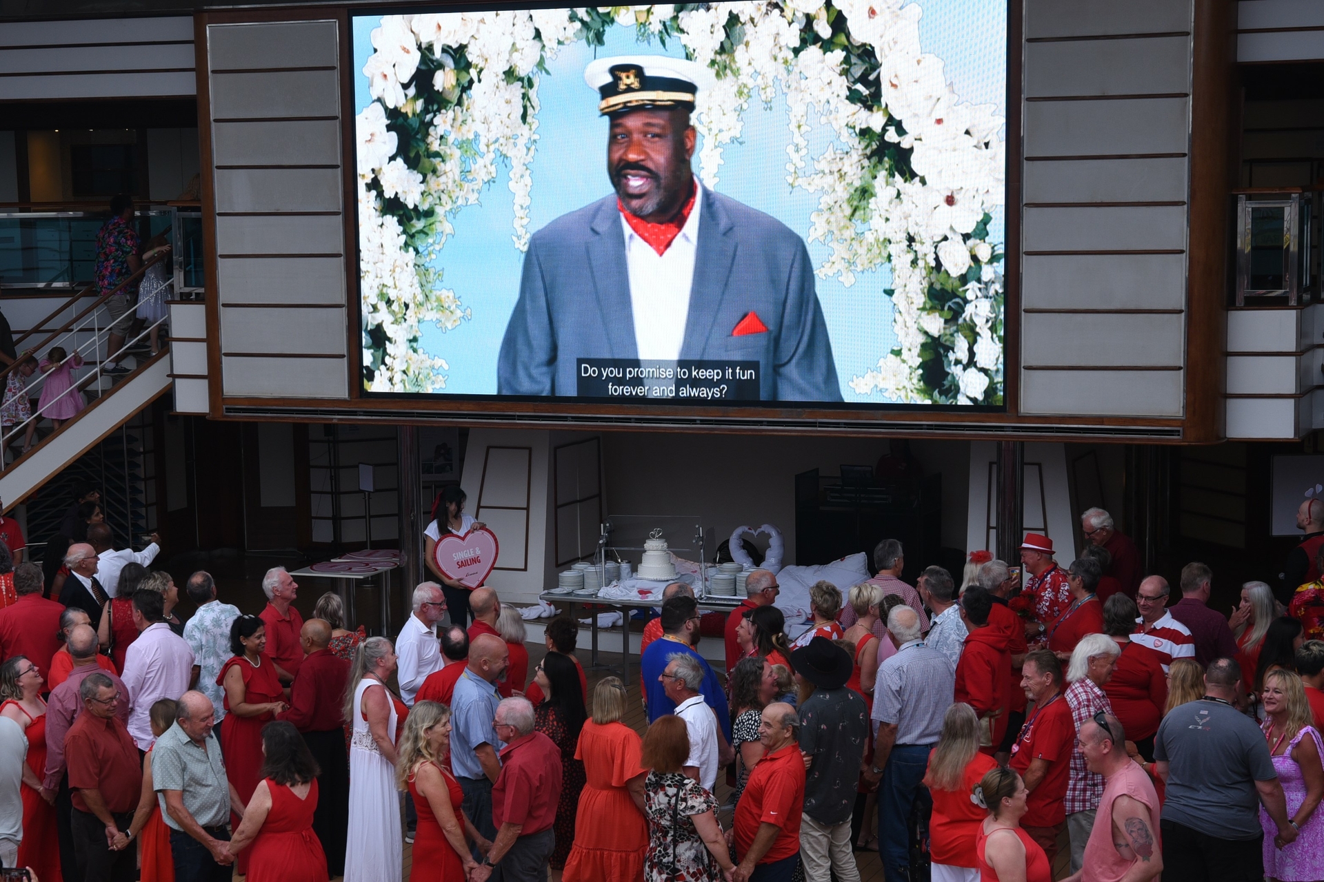 Shaquille ONeal Virtually Officiates Carnival Vow Renewal Ceremony